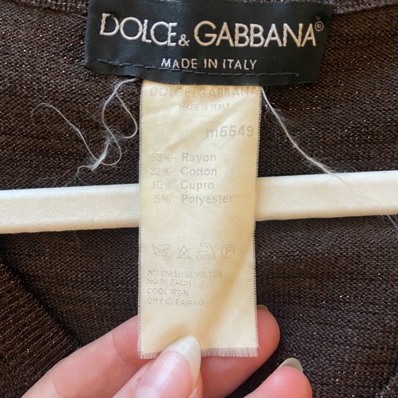 90s Dolce & Gabbana Glitter knit sweater - Picture 3 of 6